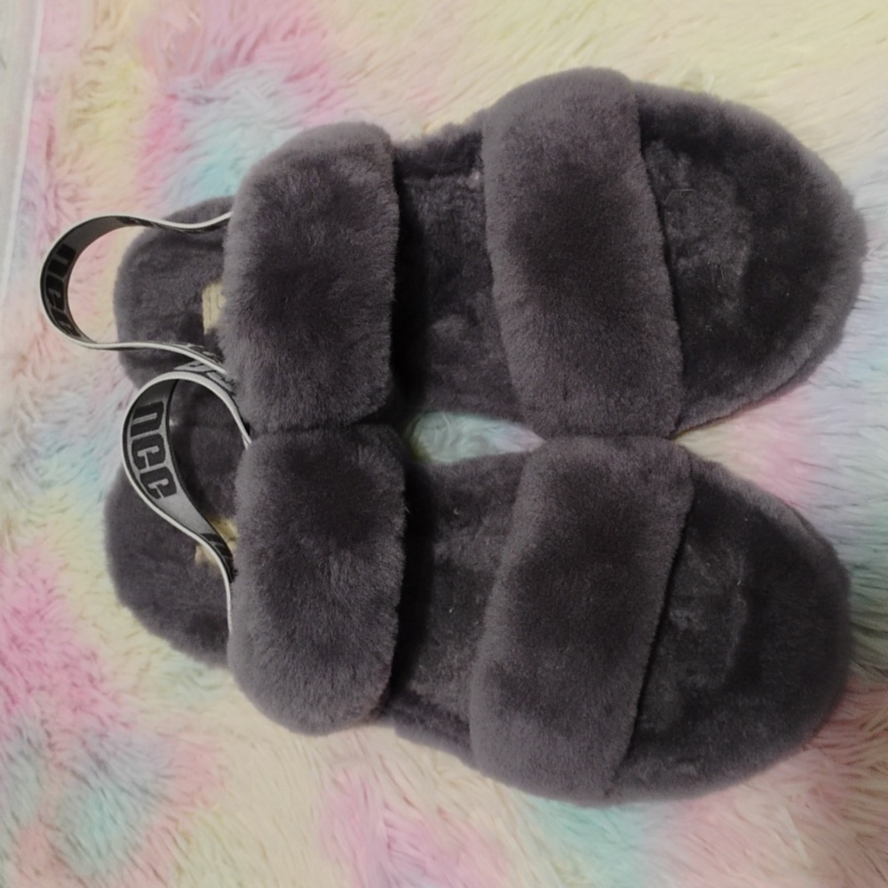 Nwot Authentic Ugg Fluff Yeah Fuzzy Slippers Sz.1… - image 3